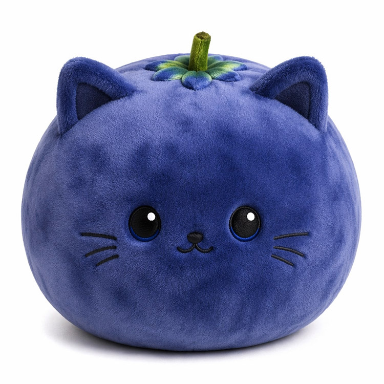 블루베리 고양이 인형