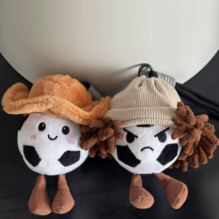 football plush keychains